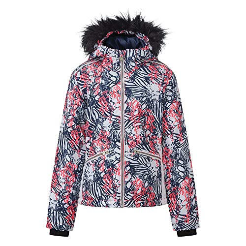 Dare 2b Kinder Far Out Waterproof Breathable Taped Seams Insulated Reflective Detail Jacket Jacken, neon pink, 3-4
