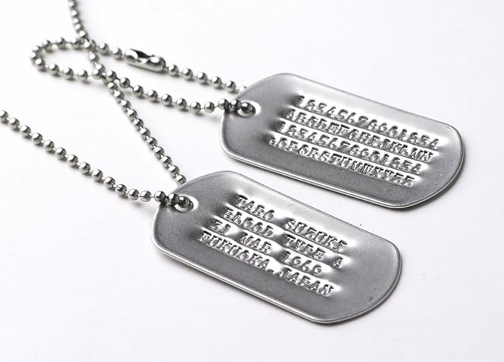 Amazon.co.jp: 【無料刻印】アメリカ軍 U.S. ミリタリー ドッグタグ