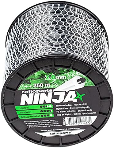 Ratioparts Ninja Copolymer Trimmer Line 2.0 mm 360 m Round Nylon Thread