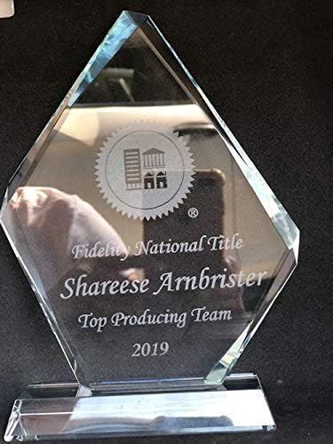 Miniatura 3 de Gratis grabado trofeo-cristal premio para la graduación, placa de premio, reconocimiento de placa de jubilación, logro, apreciación,