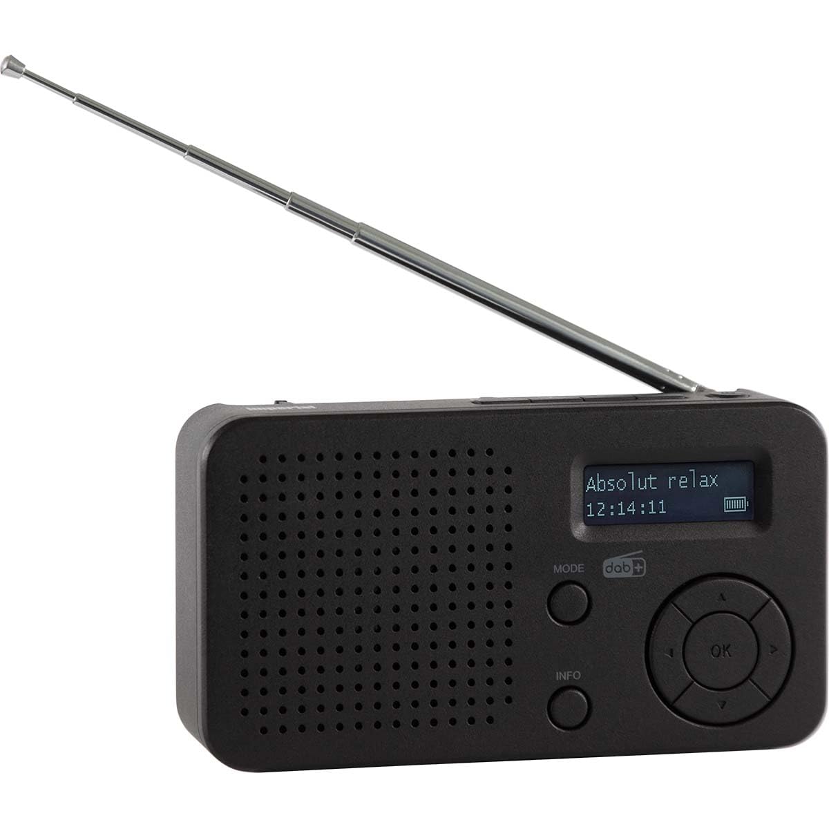 DABMAN 17 radio portátil DAB+/FM con Bluetooth negro