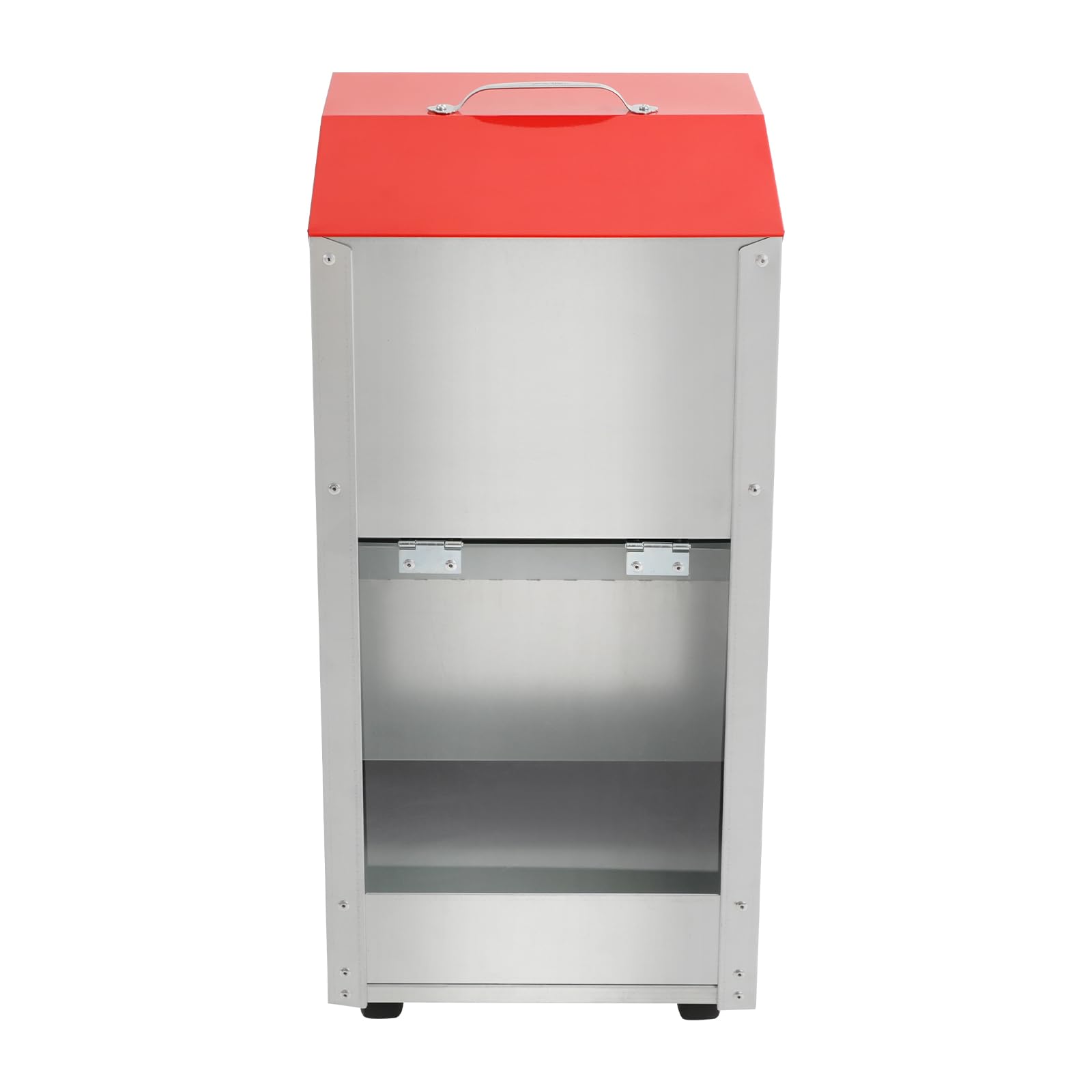 Automatyczny automat do karmy grawitacyjnej dla psów i kotów, dozownik karmy dla zwierząt z pokrywką, rolkami i okienkiem, wolnostojący lub do montażu na ścianie, dozownik karmy do użytku na zewnątrz