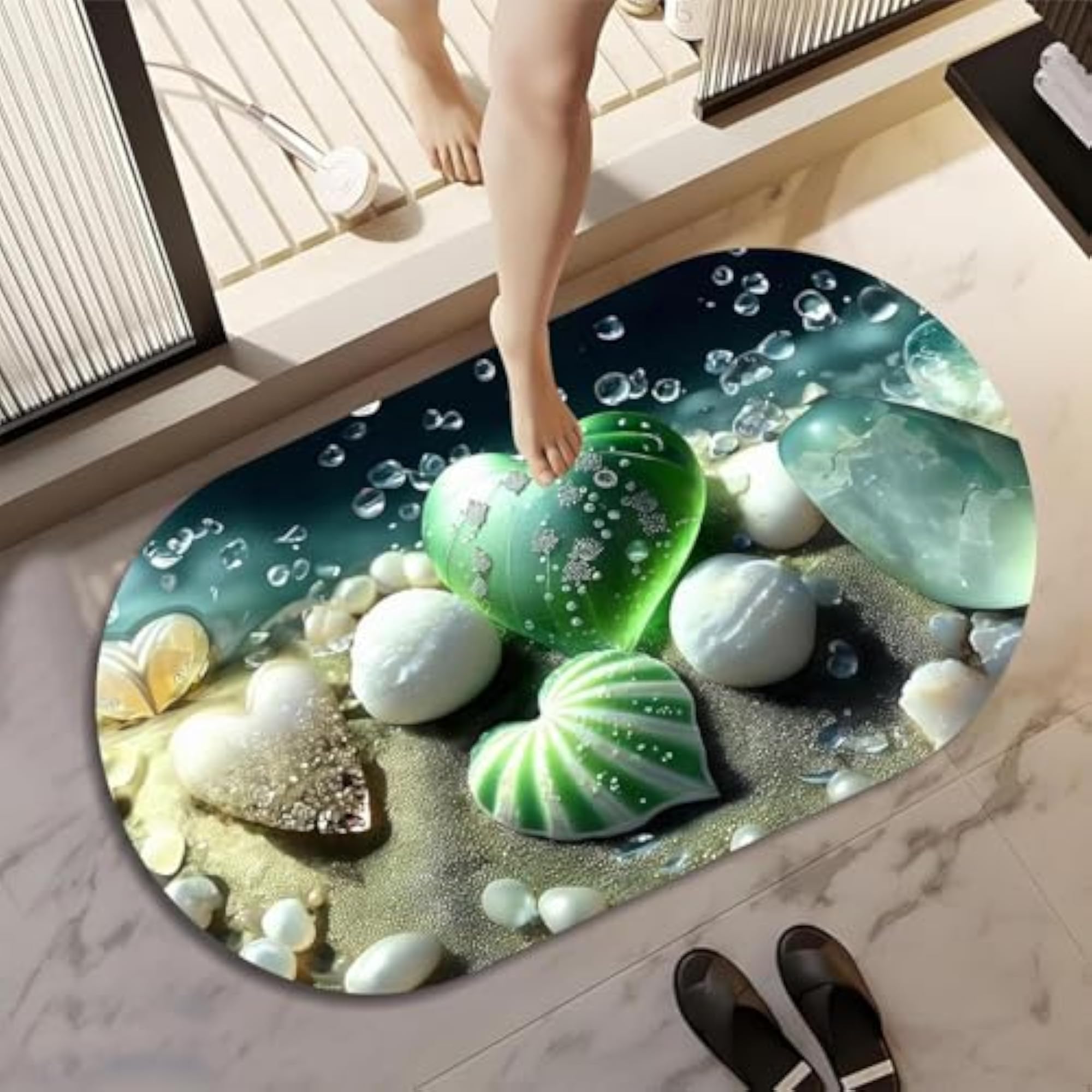 3D Bathroom Mat, Rare 3D Patterned Bath Mat