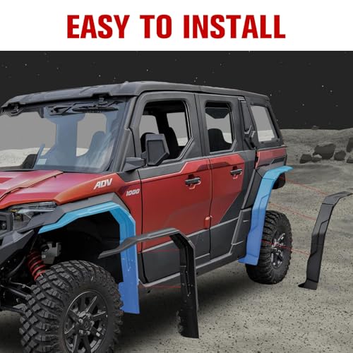 Image of Fender Flares for 2024 Polaris Xpedition XP /ADV, Full Coverage Front & Rear Extended Mud Guards Mud Flaps for Polaris Xpedition XP /XP 5 /ADV /ADV 5 2024+ Accessories (Replace #2890638)