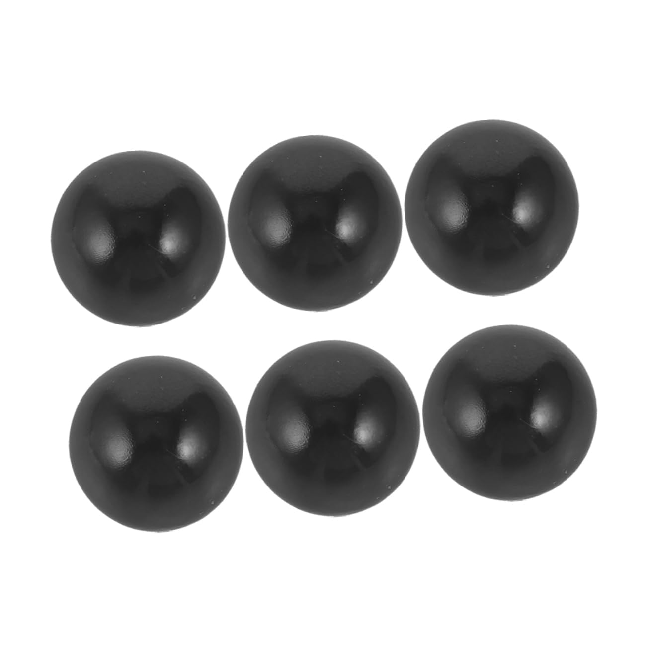 6Pcs Black Plastic Pinball Machine Replacement Balls for Arcade Use