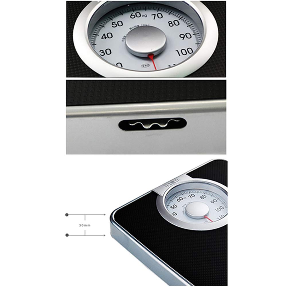 Pèse Personne mécanique Pèse Personne Mécanique, Balance analogique de précision, Rapide, Pesage précis, Facile à Lire, Plateforme en métal Robuste, Capacité de 120 kg, Fonctionne sans Batterie, Ma