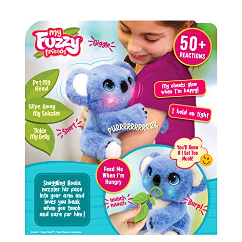 Joy Toy Fuzzy Friends interaktiver Plüsch Koala in Geschenkverpackung 22.7x13.5x25.4 cm