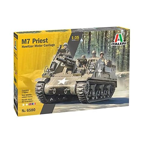 Maqueta de tanque Italeri 1:35 US M-7 Priest Howitzer Self-Prop Cover