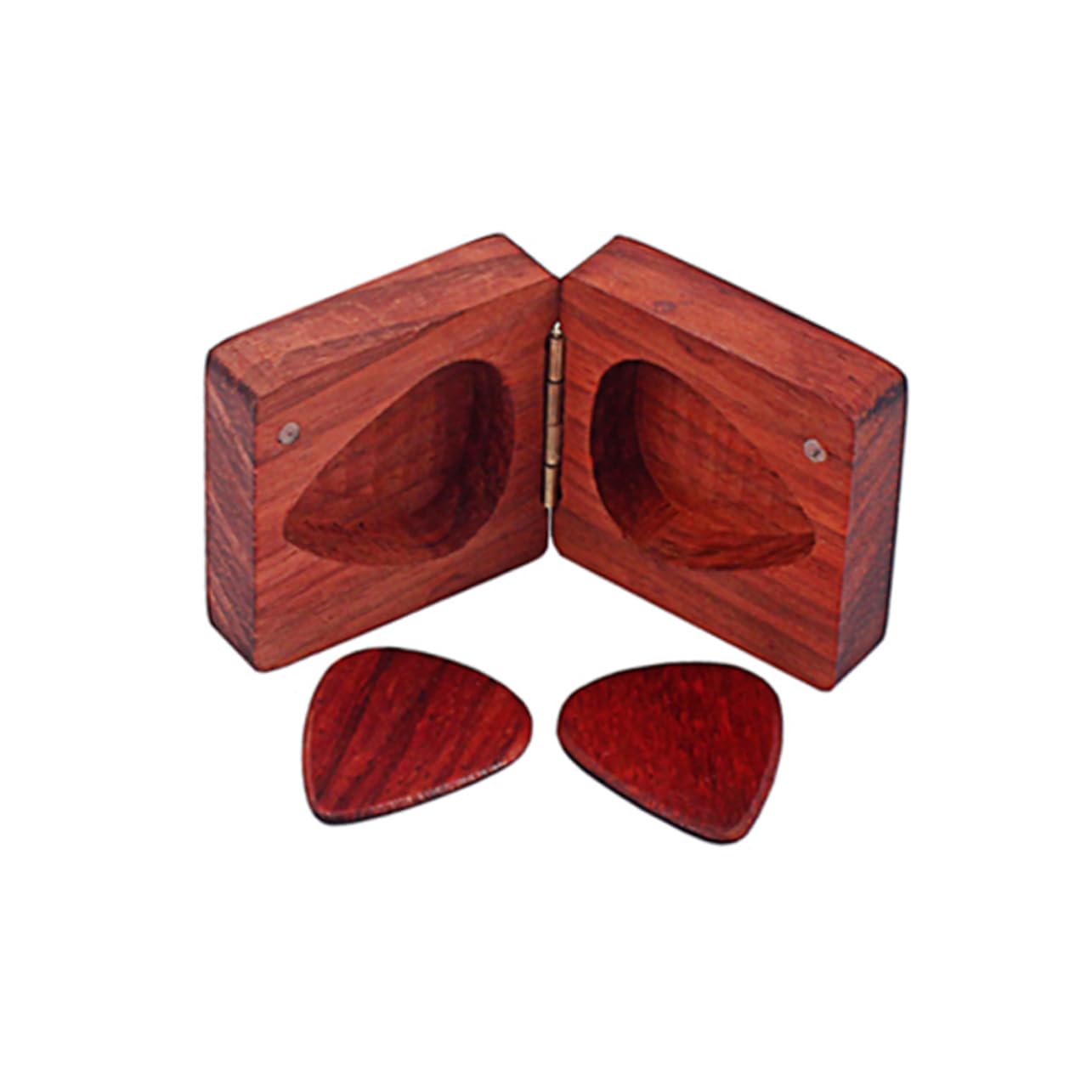 ifundom 3 Pièces médiators de Guitare et médiators de Pouce ukulélé Organisateur de médiator de Basse de Banjo Box boîtes Accessoires The Bambou Rouge