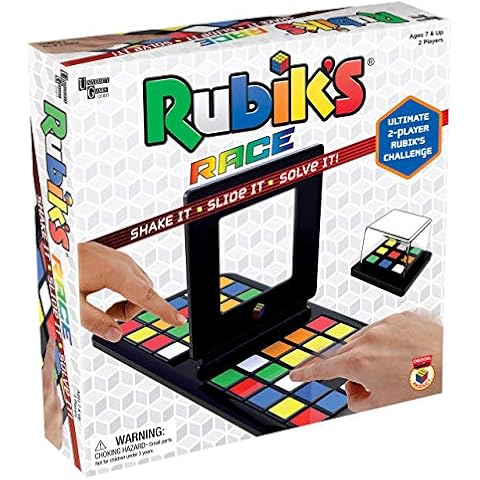 Rubik’s Race Classic Fast-Paced Strategy Sequence Board Game, Ultimate Face to Face Two-Player Game Cover
