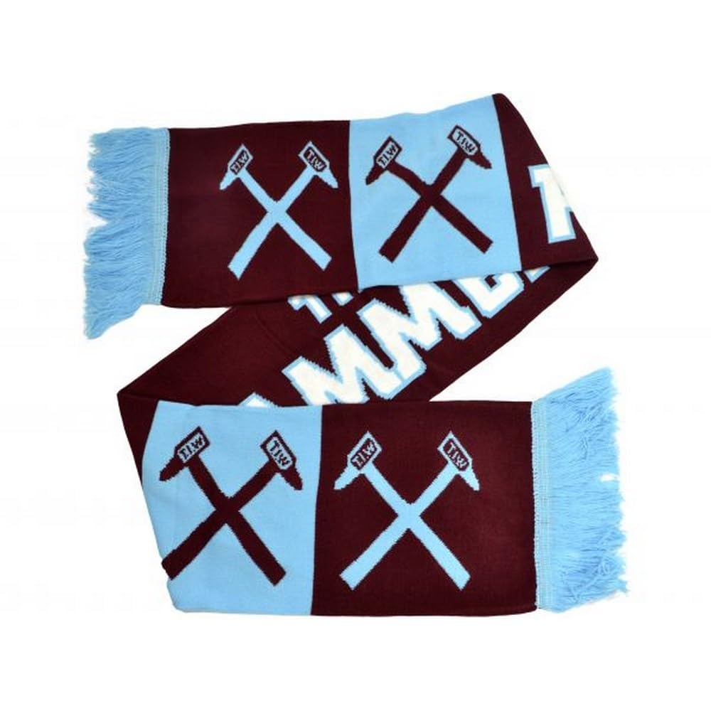 West Ham United English Premier League Hammers Scarf - Authentic EPL, 4 1/2 feet