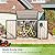 AECOJOY 46 Cu.Ft Outdoor Trash Can Storage Bike Storage Shed, Horizontal Storage Cabinet Waterproof, Garbage Can Storage Bicycle Sheds & Outdoor Storage Clearance in Grey