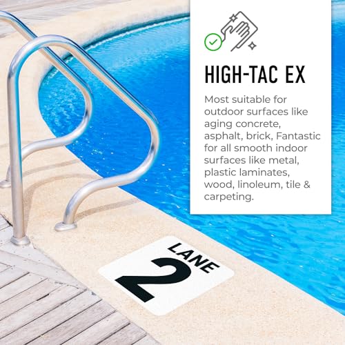 Indicador de profundidad para piscina, adhesivo vinílico 6x6 pulgadas miniatura 3
