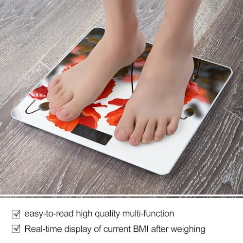 Báscula digital de baño con pantalla grande y vidrio templado miniatura 5