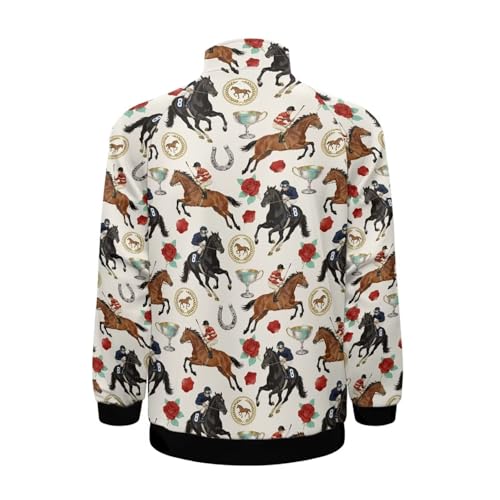 Image of Men's Lightweight Jackets Casual Full Zip Fleece Jacket Men Coats Fashion Long Sleeve Sweatshirt