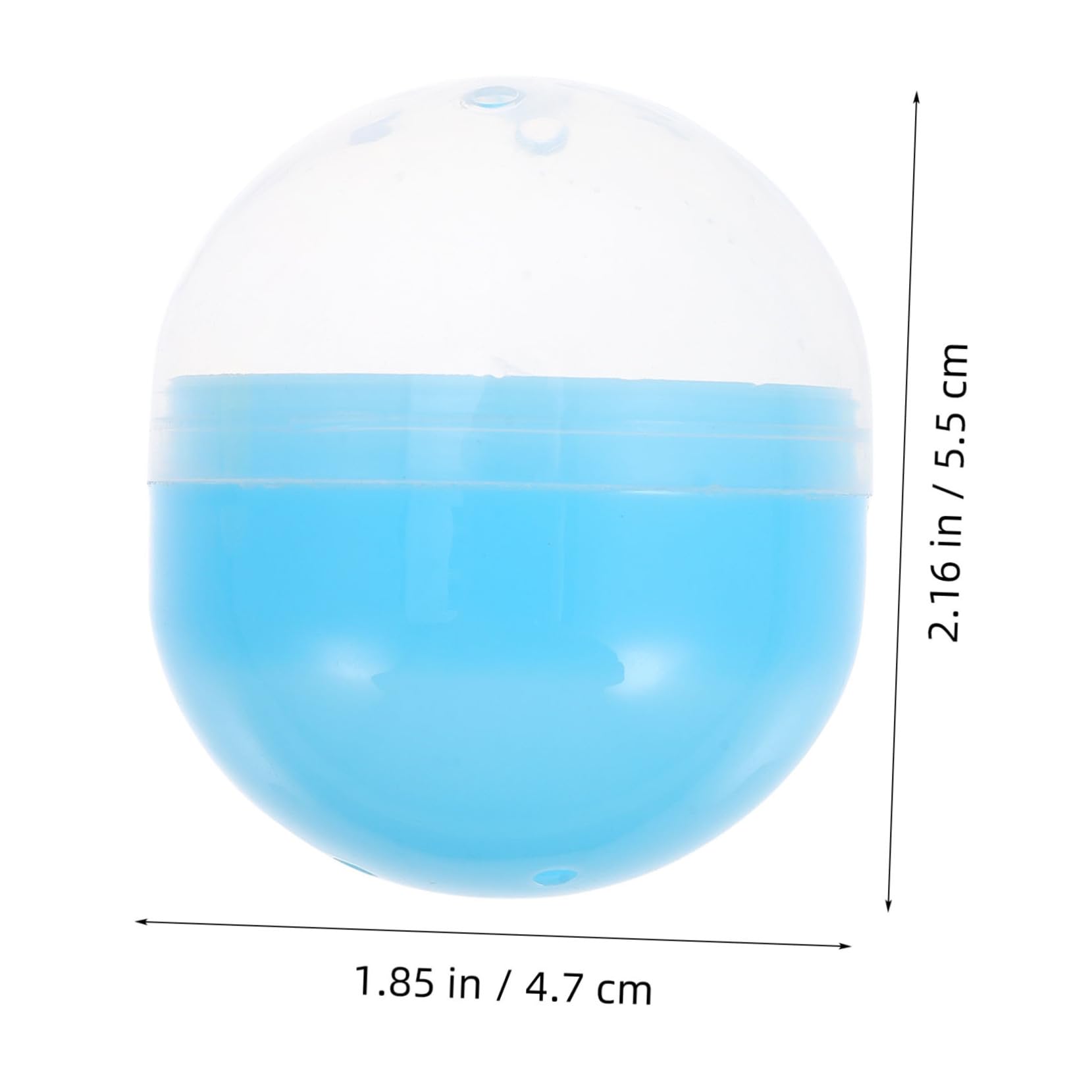 JECOMPRIS 50pcs Shell Balls Perfect for Ball Pit Vending Machine Toys White Plastic Capsules Multifunctional Storage Decor