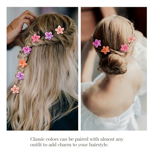 30 Mini Pinzas para Cabello con Diseño Floral miniatura 4