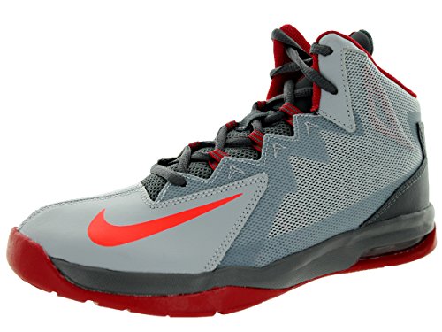 Nike Kids Air Max Stutter Step 2 (GS) WLF Grey/Bright Crmsn/Drk Gry/Gy Basketball Shoe 5.5 Kids US