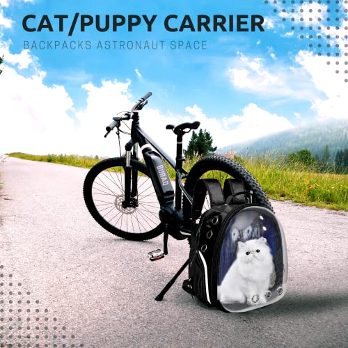 Buraq-Astronaut-Transparent-Pet-Carrier-Backpack-for-Travel-Hiking-Designed-with-Breathable-Space-Ventilated-Airline-Approved-Sturdy-Pad-for-Puppies-Cats-318L-x-254W-x-419H-Centimeters