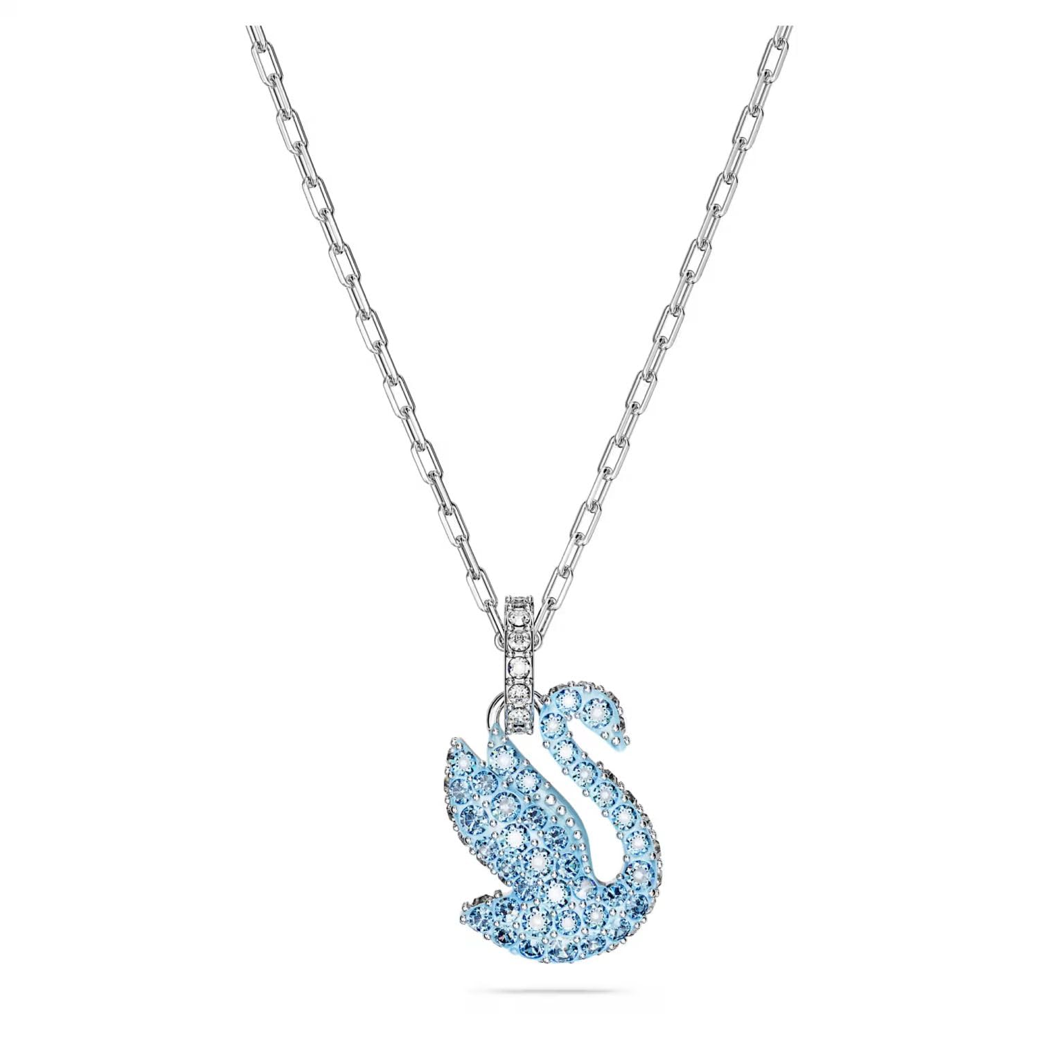 See full amazon price history chart for Swarovski Women Iconic Swan Pendant, Small, Blue, Rhodium Plated Swarovski Women Iconic Swan Pendant, Small, Blue, Rhodium Plated (B0CJM4K5R6) Amazon Price History, Amazon Price Tracker