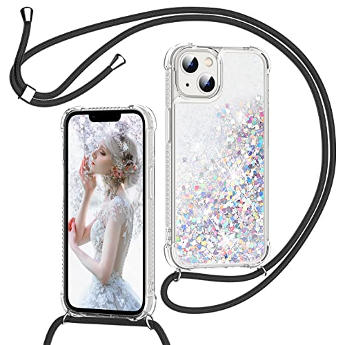 Avizar, Custodia per iPhone 13 in silicone antiurto serie Candy, nero