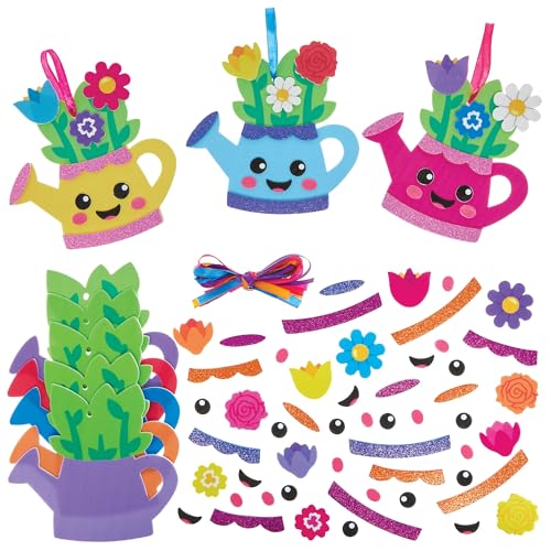 Baker Ross FN563 Flower Watering Can Mix & Match Decoration...