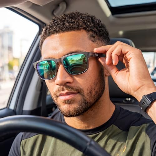 Image of STGATN Big Head Sunglasses for Men - 155MM for Large Wide Heads Men's TR90 Ultralight UV400 Protection Glasses
