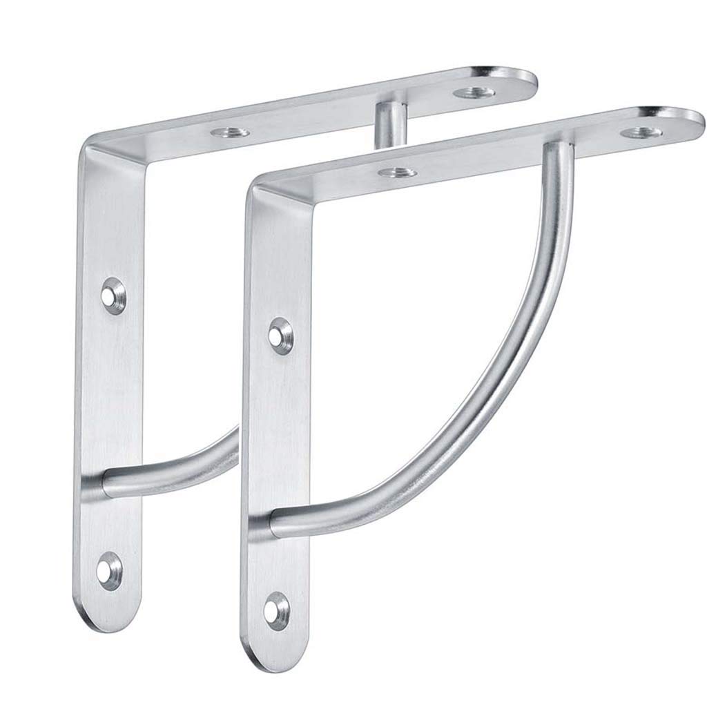 Support de tablette en acier inoxydable solide et design pour étagère murale épurée
