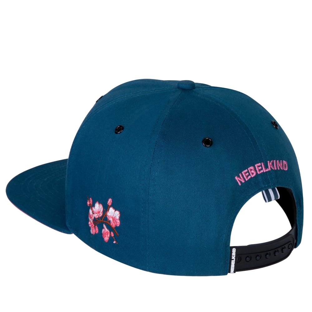 Nebelkind Czapka typu snapback, męska, damska, rozmiar uniwersalny, rozmiar uniwersalny, regulowany rozmiar, uniseks, modna czapka bejsbolowa z prostym daszkiem