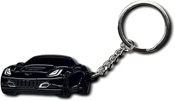 Amazon.com: FULAIKJ Car Keychain for Corvette C6 C7 C8 Accessories ...