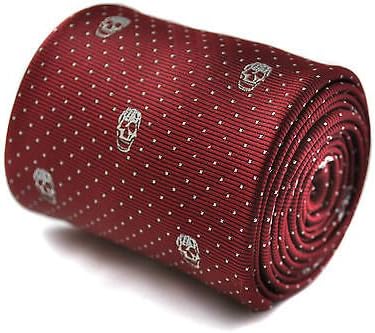 Frederick ThomasMens Skull Premium Design Tie Handmade Pattern Wedding Style