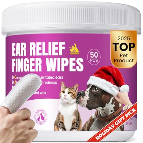 Pet Ear Cleaning Wipes with Aloe & Coconut