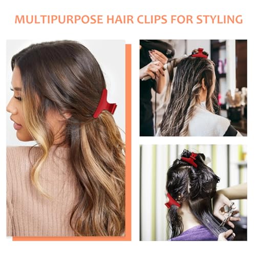 Pinzas para cabello Ondder estilo mariposa rojas miniatura 4