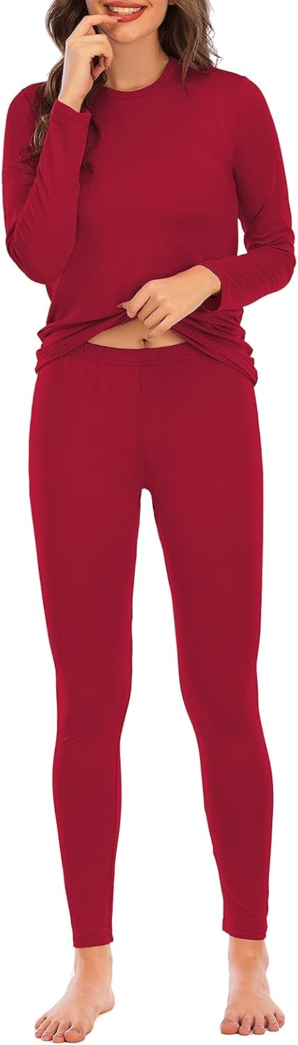 American Trends Womens Thermal Underwear Set - Long Johns for Base Layer Women with Fleece Lined for Winter-Warm Loungewear - Image 5