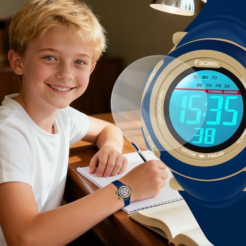 Image of Kids Digital Watch for Girls Boys,Children's Waterproof Colorful Light UP Outdoor Sport Watch with Stopwatch Alarm-Kids Gifts for Girls Boys