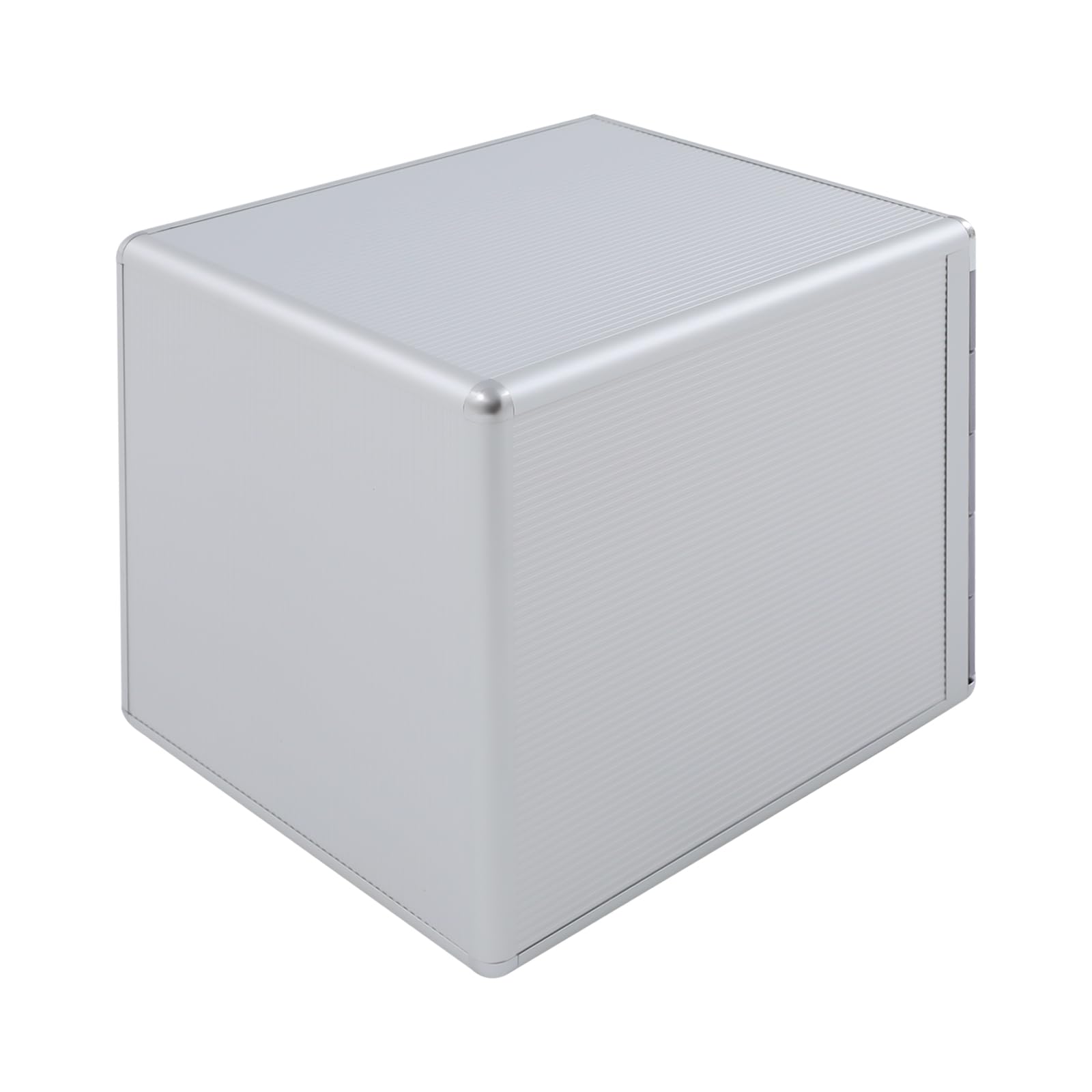 Modulo di archiviazione, organizer da scrivania a 5 livelli bloccabili, scatola con 5 cassetti per documenti A4+, cornice in alluminio, etichette scrivibili, 30 × 36 × 30,5 cm