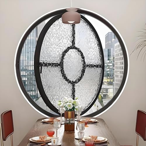 Ventana giratoria templada con película SunProtect para baño, impermeable, diseño moderno para una mejor ventilación y luz natural