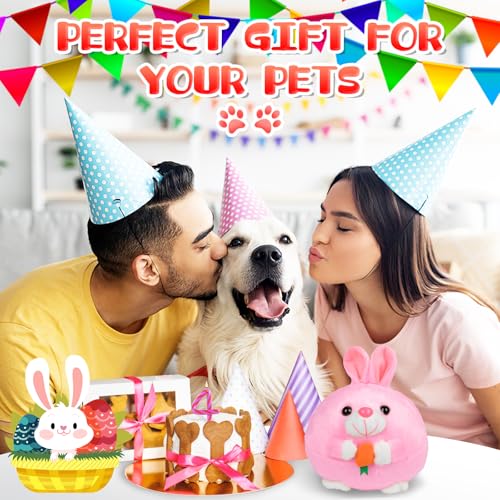 xinrongda Interaktives Hundespielzeug, Bewegendes Hundespielzeug Ball Elektrisch, Interaktiver Spielball für Hunde, Magic Ball mit Klang und Hüpferei, Haustier Hunde Trainingsball für Ostergeschenke