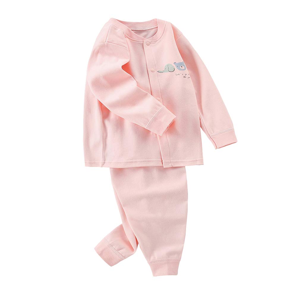 Baby Clothes with Animals, Long Sleeve, Organic Cotton Shirt & Pants