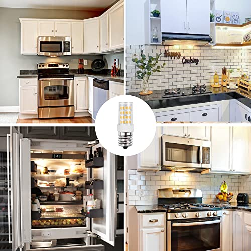 Gaormii Led Microwave Appliance Light Bulb For Refrigerator Range Hood Over Stove Equivalent 40W Incandescent Bulb E17 Intermediate Screw Base 120V 5W 450Lm Warm White 3000K Pack Of 3 #TOP6