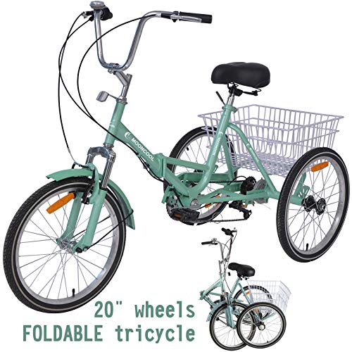 VANELL 20“ 7 Speed Tricycle Adult Trike Cruise Bike - Foldable 3 Wheeled