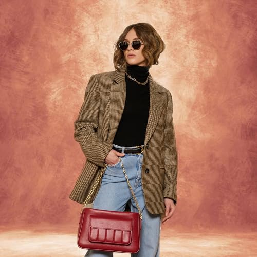 Image of Abstract Photography Backdrop for Photoshoot 8x10ft,Brick Red,No Stand