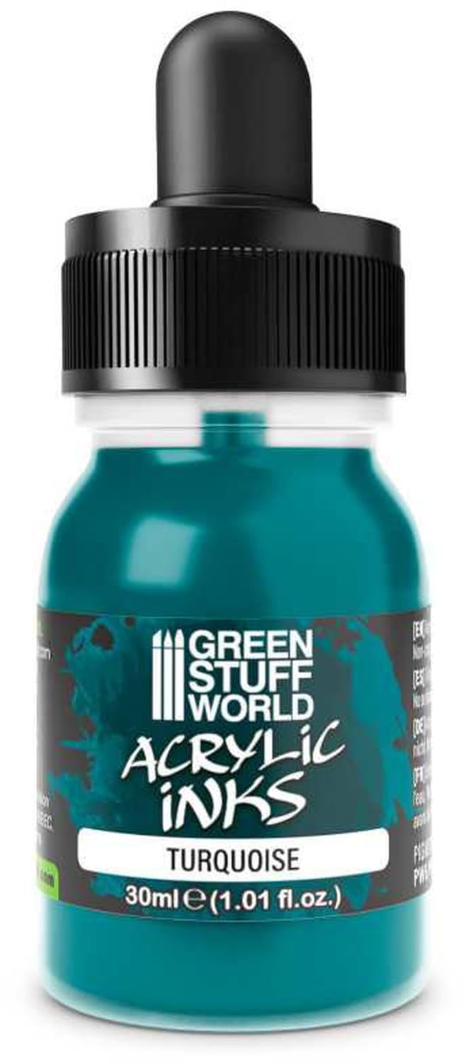 Green Stuff World Turquoise Opaque Acrylic Inks 30Ml
