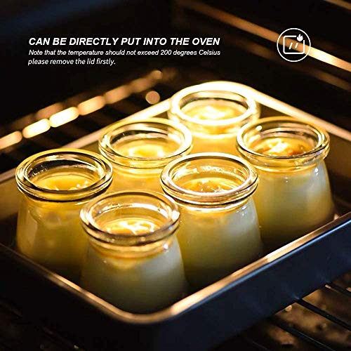 Danmu Art 6 barattoli di vetro da 200 ml per