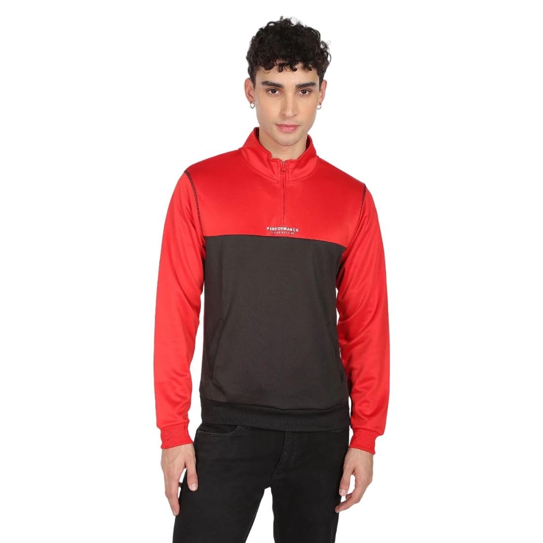 flying machine Men's Regular Fit Sweatshirt| Colour Blocked-picture-26