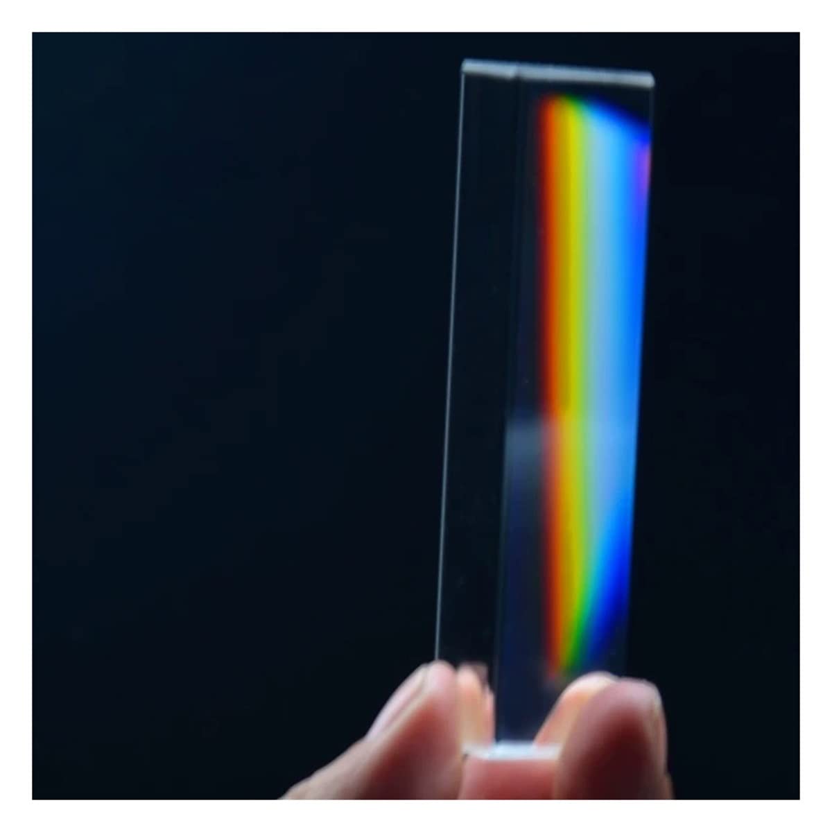 Prismas y caleidoscopios Prisma 30x30x100mm Efectos de Cristal Prismas ópticos Kits de óptica para el Aula de Ciencias