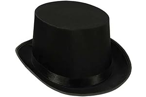 Top Hat for Men | Satin Costume Magician Fancy Style Party Accessory