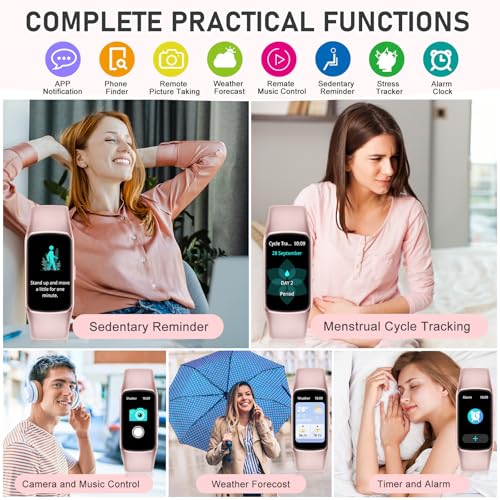 Image of Fitness Tracker with 24 /7 Heart Rate Blood Oxygen Sleep Monitor, 1.47'' HD Screen Activity Trackers, 123 Sports Modes Smart Watch, Step Counter Calories Pedometer for Women Men