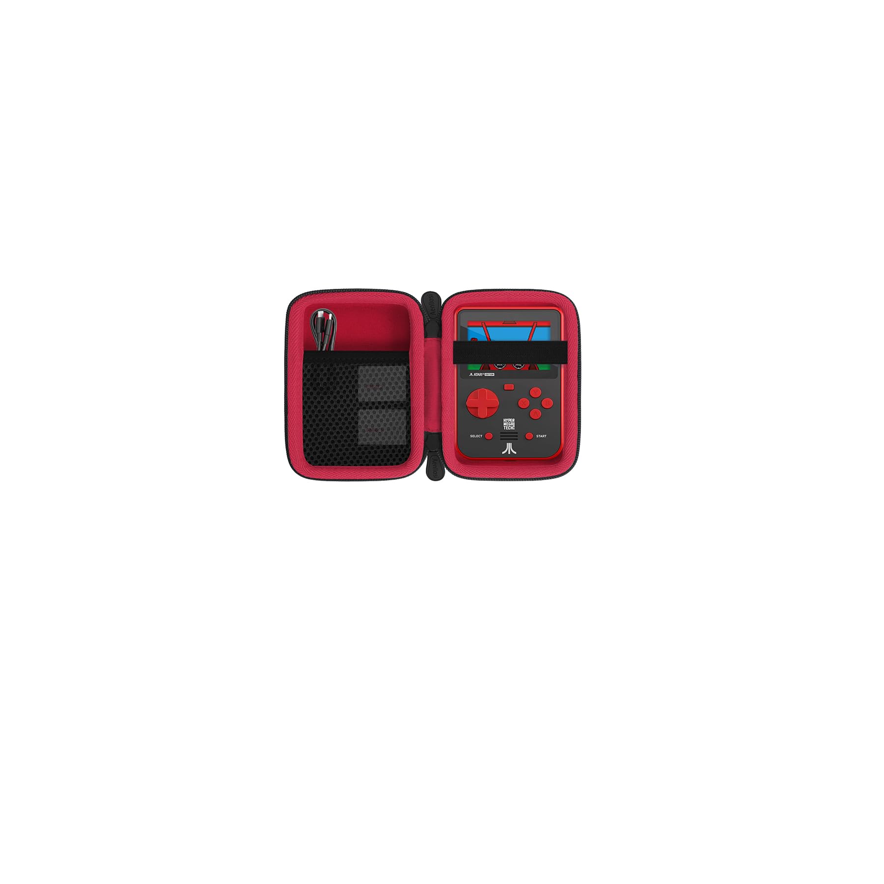 Aenllosi for Blaze Neo Geo/Technos/Atari/Taito/Capcom Super Pocket Handheld Gaming Device Hard Protective Storage Case,Red,Case Only