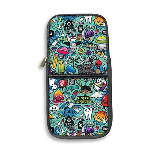 Image of Theskinmantra Keyboard and Mouse Sleeve for Logitech K380, Models - for Men and Women - Compact Sleeve for Keyboard and Mouse with Multi-Colored Designs (We Don't Care)